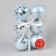 Set of balls plastic D-7 cm, 6 pcs "Surprise" Blue
