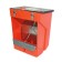 Bunker feeder for rabbits, 2 sections, plastic, with a lid