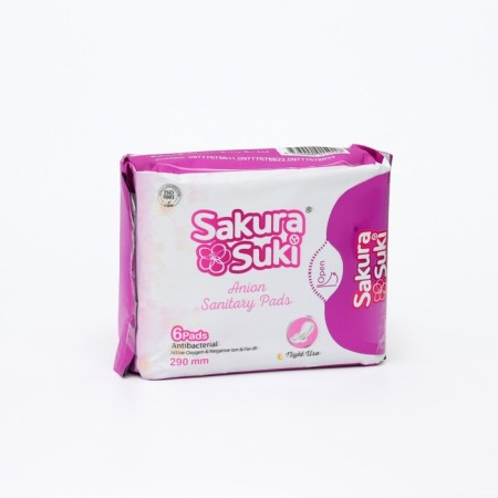 Hygienic gaskets Sakura Suki women 290 mm Night, 6 pcs