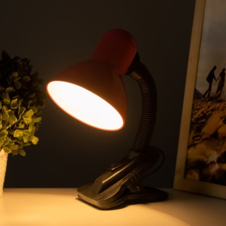 Desktop lamp E27 with off. On the clamp (220V) pink (108V) Risalux-9