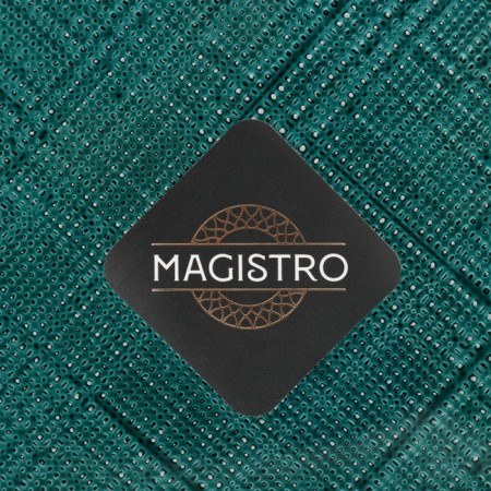 Glass Dessert Magistro Cross, D = 21 cm, green color-4