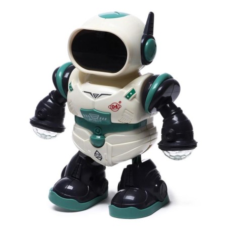 The Robot "Eyewest", light and sound effects, works from batteries, mix-4