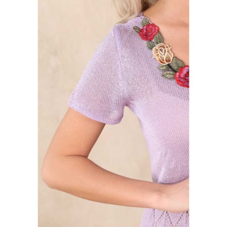 Female jumper, size 44, lilac color-3