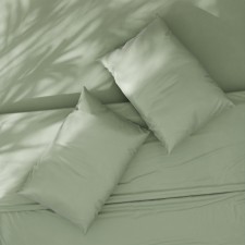Pillowcase 220s Ethel 50*70 cm, central oliv, satin, 100% cotton