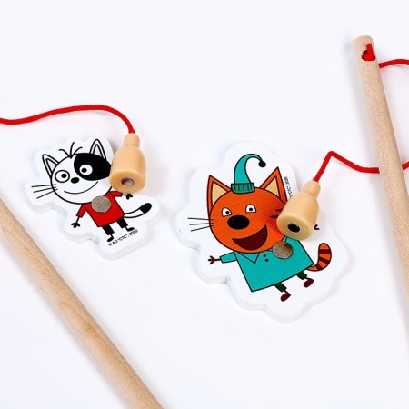 Игра ловим + 2 удочки «Три Кота»-2