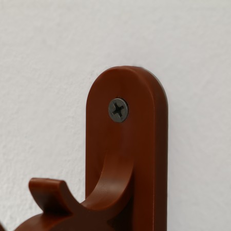 Bracket for suspended pots, plastic, chocolate color-7