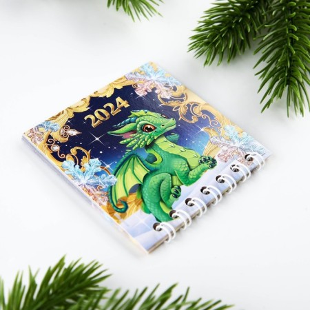 Spiral calendar "Green Dragon", 7 x 7 cm-3