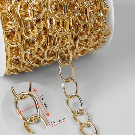 A bag for a bag, iron, 11 × 16 mm, 10 ± 0.5 m, gold color-1