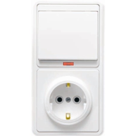 Block "Kuntsevo" 5821 BKVR-056 "Bella", 1 key, socket, white color