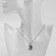 Pendant-cooker "month" with a star, white-blue color in silver, 40 cm