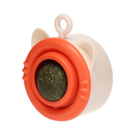 A toy for cats with a cat's mint "rotating cat", 6.9 x 5.5 cm, orange-1