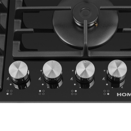 Honing panel Homsair HGG646BK, gas, 4 burners, black-5