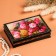 Casket "Pink flowers in a basket", 11 × 16 cm, lacquer miniature