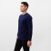 Long-line male monophonic, dark blue color, size 52