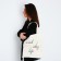 Positive-shop bag without lightning, without lining, beige color