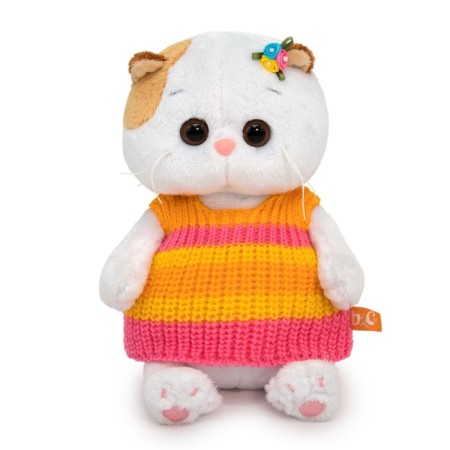 Soft toy "Lee Baby in a striped knitted vest", 20 cm