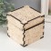 Casket-Cub for painting "Egypt" 10.7x10.7x10.7 cm, plywood 6mm