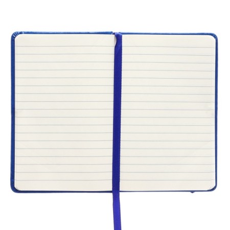 Notepad A6 "Blue Lake", 96 sheets, in a ruler, solid cover, artificial leather, elastic band, pocket, tinted OFSET 70G/m2 block-3