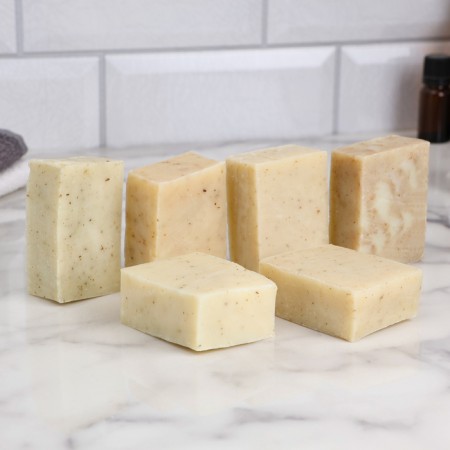 A set of natural soap "lavender, mint, eucalyptus, juniper, chamomile, sage" 6x100 g-1