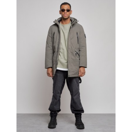 Extensive male winter park, size 56, gray color