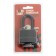 Lockland hinged lock, 40 mm, moisture -proof, long puff, 2 keys, black color