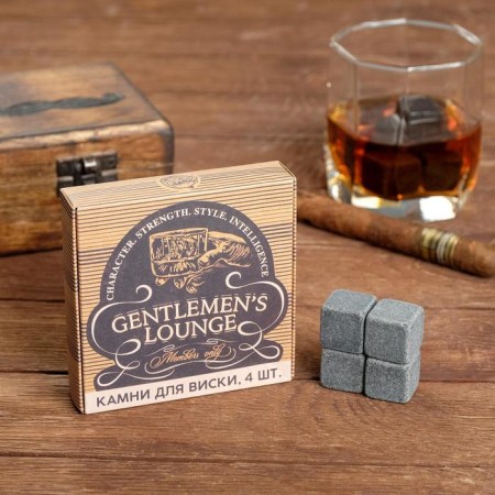 Gentlemen’s Club whiskey set, 4 pcs