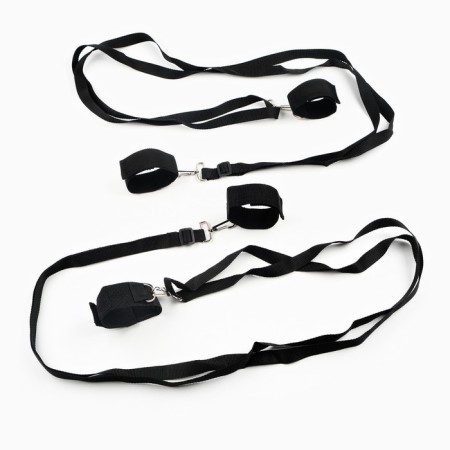 Set of bdsm oki-hips fixing belts for the bed are universal size, sling. black-1
