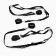 Set of bdsm oki-hips fixing belts for the bed are universal size, sling. black