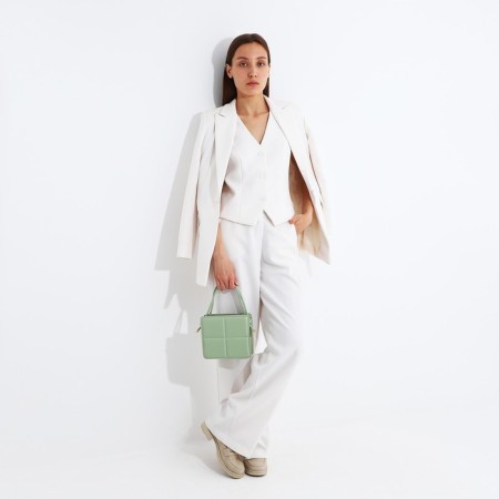 Bag Cross-Bodi with a zipper, mint color-6