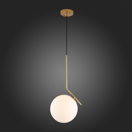 Suspension lamp ST LUCE. SL1148.303.01. CODDA. 1x60 W, E27, 30x30 cm, brass color-2