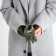 Gloves are female, dimensionless, without insulation, khaki color