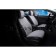 Monaco capacities, 3D, premium velur, set 2 pcs black/gray