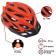 Helmet of the cyclist Batfox J-792, p. 56-59 cm, orange color