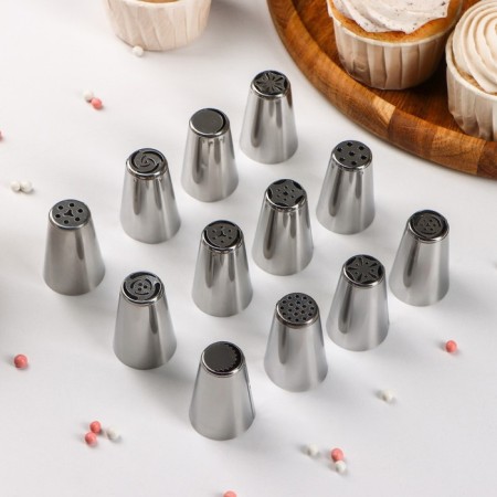 A set of pastry tanks, d = 2.8 cm, 12 pcs
