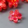 Decor for creativity Plastic "Pink Flower" Pearl 1,2x1.2 cm
