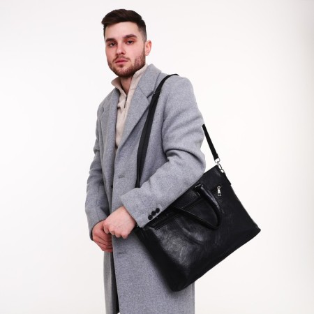 Male bag, black color-6