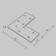 Corner connector for the Gravity overhead busbar, 80x80x3 mm, silver