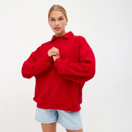 Jumper female minku: Casual Collection Red color, rr 48
