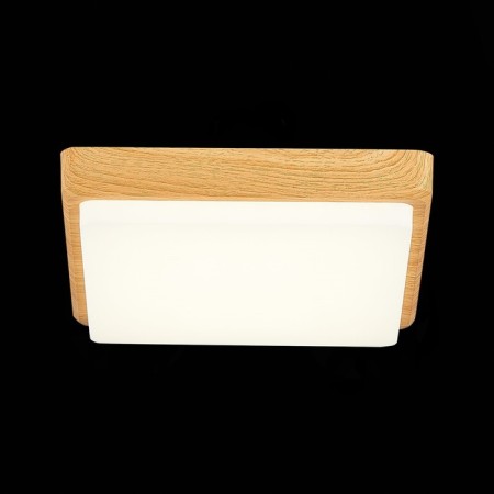 Ceiling EVOLUCE lamp. Sle200202-01. Taddio. 1x20 W, LED, 4000K, 1460 LM, 24x24x5 cm, color light brown-6