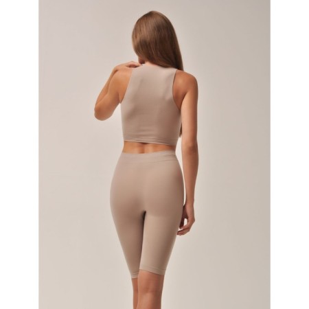 Women's top with a halter neckline Mirey Top Halter Neck, size 44-46, linseed color-4