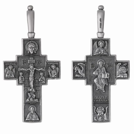The cross "Orthodox" large, echoing with oxidation