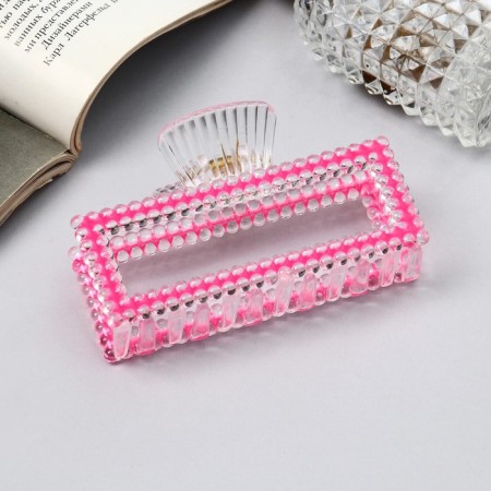 Hair crab "Helen Color" straight, 9 cm, mix