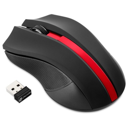 Mouse call 615MW Black/Red optical (1200DPI) wireless USB for laptop (3but)-2
