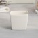 Tea couple ceramic "White Gift", a mug 150 ml, a saucer 15.5x15.5 cm, white color