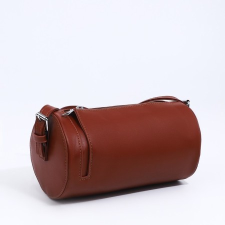 Cross-Bodi Bag on a zipper, brown color-2