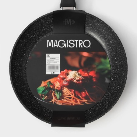 Pan Magistro Warrior, D = 28 cm, h = 5.3 cm, Soft-Touch handle, anti-stick coating, induction-8
