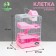 A cage for small rodents "Pijon", with a filling, 27 x 21 x 45 cm, pink