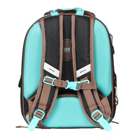 Frame backpack 37 x 28 x 12 cm, Across 194, filling: bag, pencil case, dark gray ACR22-194-2-4