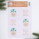 New Year's stickers on the glasses "Time for happiness", set 6 pcs