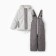 Set (jacket/semicunner) for children, pearls/gray, height 92 cm